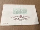 1938  jersey Facts  American Jersey Cattle Club New York Booklet Agriculture