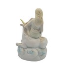 Vintage Hand Painted Porcelain Unicorn Mom And Baby Figurine W  Princess