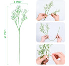 12 Pcs Artificial White Real Touch Baby Breath Flowers  Real Touch Gypsophila