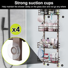 Over The Door Shower Caddy Adjustable 5 Tier Bronze bathroom Hanging Organizer S