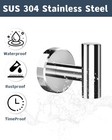 Chrome Bathroom Towel Hook  Coat Robe Clothes Hook For Kitchen Garage Wall Mo   