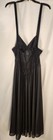 Vintage Delicates Gown slipdress Black Lace Yoked Waist Medium