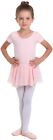 Toddler Girls Short Sleeve Ballet Leotards Dance Dresses Outfit Ballerina Wit   