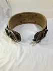 Vintage Green And Brown Klein Tools Lineman Climbing Utility Leather Belt
