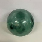 Double F Japanese Glass Fishing Float Buoy Ball 12 In Vintage Hokkaido   078