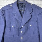 1958 Vintage Us Air Force Blue Dress Uniform Service Jacket Silver Buttons 39r
