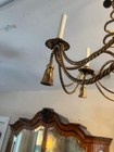 1970s Mid Century Brass Chandelier