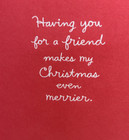 Hallmark Christmas Card With Envelope   So Glad We re Friends