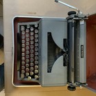 Vintage Royal Quiet Deluxe Black Portable Typewriter With Case