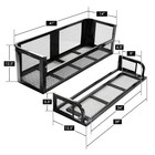 Atv Rear Cargo Basket Heavy Duty Steel Mesh Rack With Mounting Kit
