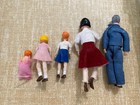 Set Of 5 Lundby Dollhouse Dolls Vintage Original Bendable