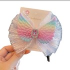 3 Set Accessories Glamorous Angle Wing Bow Hair Clip For Girls