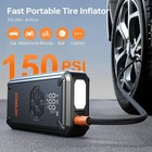 7000a Car Jump Starter Tire Inflator Portable Air Compressor 12v Car Battery Usb