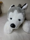 Fao Schwarz Husky Plush Dog Wolf Animal Stuffed Animal 18  Length 