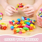 Girls Crafts Jewelry Making Kit For Toddlers - Pop Beads Toys Sets For Little Ki