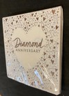 Diamond Wedding Party Napkins 60th Wedding Anniversary Serviettes Shiny Finish