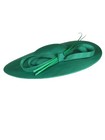 Green Fascinators Tea Party Hat For Women Wide Brim Derby Hats With Bow Feather