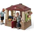 Neat   Tidy Cottage Ii Brown Playhouse Plastic Kids Outdoor   Indoors Toy