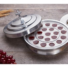 Church Communion Small Silver Tone Polished Aluminum Tray Lid 8 25 In Dia