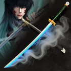 Demon Slayer Glow Katana 40  Muichiro Mist Hashira Smoke Sword Anime Cosplay