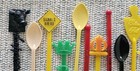 Vintage Drink Bar Stir Swizzle Sticks Lot Of 16 All Different Most Wisconsin 