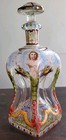 Kuttrolf Antique Gurgle Bottle 19th Century Gass Mythical Figures Hand   