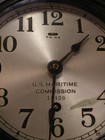Wwii U s  Maritime Commission Ships Bell Bulkhead Wall Clock Seth Thomas Navy