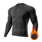  Cycling Thermal Long Sleeve Shirts Men Wicking Compression Fleece Large
