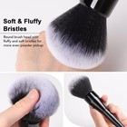 Large Powder Brush  Luxurious Foundation Brush  Professional Makeup Black 