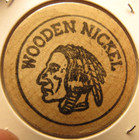 Vintage Mathews Yesteryears Coin Hollywood  Ca Wooden Nickel - Token California