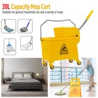5 28gallon Mop Bucket Removable With Wringer Combo Commercial Home Cleaning Cart
