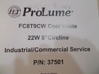 Lot Of 3 Fc8t9 cw Fluorescent 22w 8  Circline Circular Light Bulb Cool White