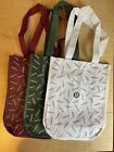 Lululemon Limited Edition Seasonal Small Reusable Shopping Bag Green  White  Red