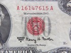 Two Dollar Bill Note Red Seal Series 1963 A  2 Legal Tender Thomas Jefferson