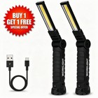 2pcs Cob Work Light Rechargeable Led Magnetic Inspection Torch  Type-c Cordless