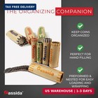 Cassida Preformed Coin Roll Wrappers  100 Assorted Pack  penny  Nickel  Dime  Qu