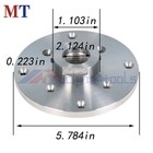 Wood Lathe Face Plate For 1-1 4  X Rh 8tpi Threaded With Set Screws New 6 Inch