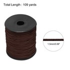 Elastic Cord Stretchy String 1 5mm 109 Yards Brown For Crafts