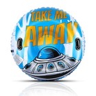 47  Flying Saucer Snow Tube Inflatable Winter Snow Sled Heavy Duty Outdoor Adult