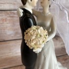 Weddingstar Porcelain Wedding Cake Topper   Large Jewish Bride   Groom