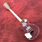 Color Led Lights Les Paul Electric Guitar Transparent Acrylic Body Maple Neck