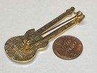 Hard Rock Cafe Lapel Pin Stockholm Flag Double Guitar Est  April 16 1985 4 16 85
