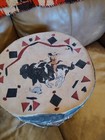  awesome Vintage Large Native American Lg Rawhide Painted  Drum Great Sound    