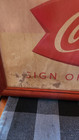 Coca Cola Advertising Poster  Framed Measuring 17 5  Wide X 28 5  Height    