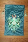 Dispel Dice Luna Moth Lucky Bag Velvet Drawstring Embroidered