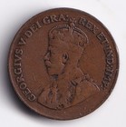 Canada 1923 1c One Small Semi Key Date Cent Copper Coin King George V Vg f