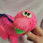 Vintage 1992 Fisher Price Bruce The Brontosaurus Plush Pink Puffalump Dinosaur