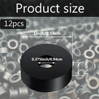 12 Pcs Black Thick Rubber Washers 1 Inch Od X 3 8 Inch Id X 1 2 Inch Thickness V