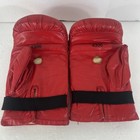 Vintage Everlast 4306 Red Leather Sparring Punching Bag Boxing Training Gloves