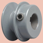 V-belt Motor Pulley 7 8  Bore X 2-1 2  Dia Solid Cast Iron Set Screw Fixed Bore